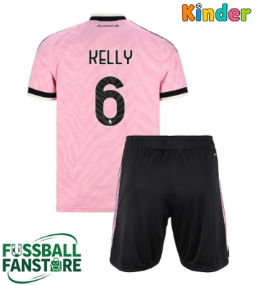 Juventus Lloyd Kelly #6 Replik Auswärtstrikot Kinder 2026-27 Kurzarm (+ Kurze Hosen)